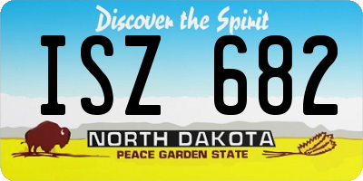 ND license plate ISZ682