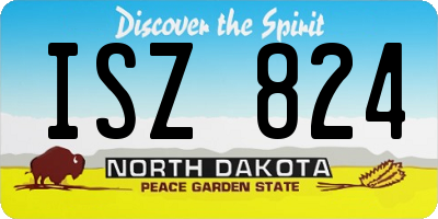 ND license plate ISZ824