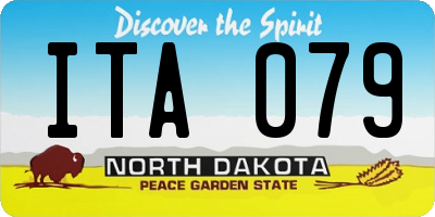 ND license plate ITA079
