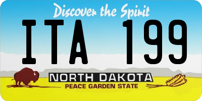 ND license plate ITA199