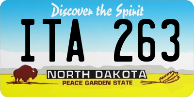 ND license plate ITA263