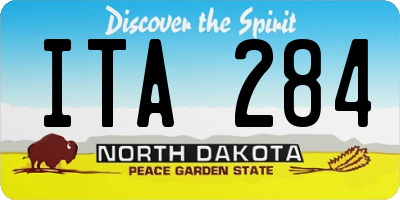 ND license plate ITA284