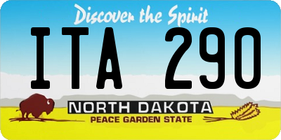 ND license plate ITA290