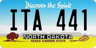 ND license plate ITA441
