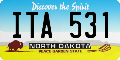 ND license plate ITA531