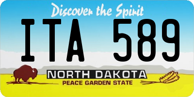 ND license plate ITA589