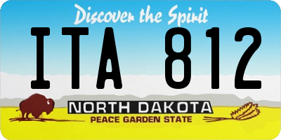 ND license plate ITA812