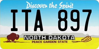 ND license plate ITA897