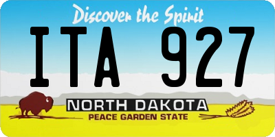 ND license plate ITA927