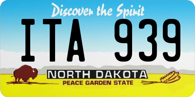 ND license plate ITA939