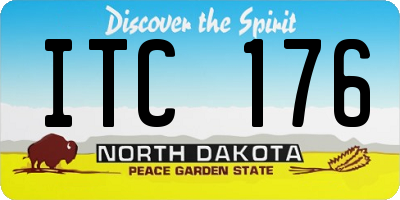 ND license plate ITC176