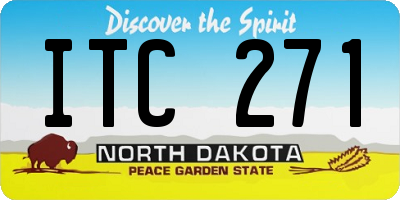 ND license plate ITC271