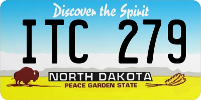 ND license plate ITC279
