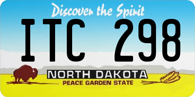 ND license plate ITC298