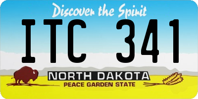 ND license plate ITC341
