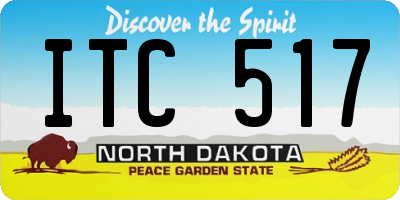 ND license plate ITC517