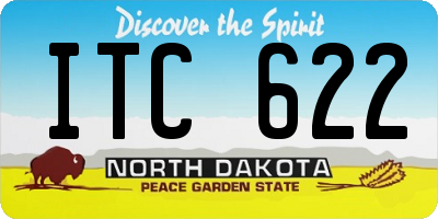 ND license plate ITC622