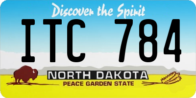 ND license plate ITC784