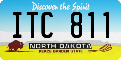 ND license plate ITC811