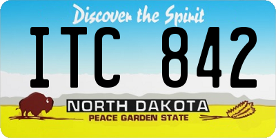 ND license plate ITC842