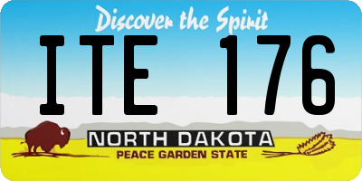 ND license plate ITE176