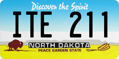 ND license plate ITE211