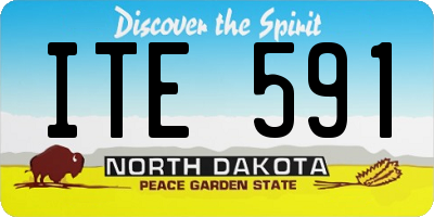 ND license plate ITE591