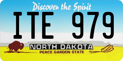 ND license plate ITE979