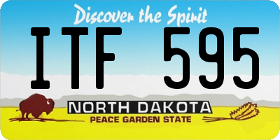 ND license plate ITF595
