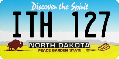 ND license plate ITH127