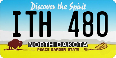 ND license plate ITH480
