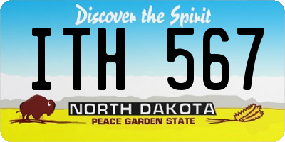ND license plate ITH567