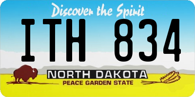 ND license plate ITH834