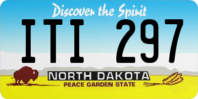 ND license plate ITI297