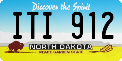 ND license plate ITI912