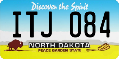 ND license plate ITJ084
