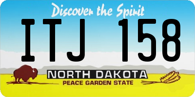 ND license plate ITJ158
