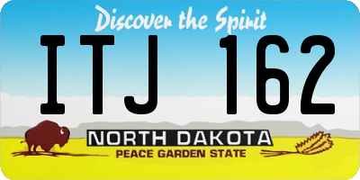 ND license plate ITJ162