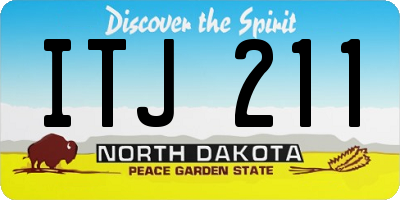 ND license plate ITJ211