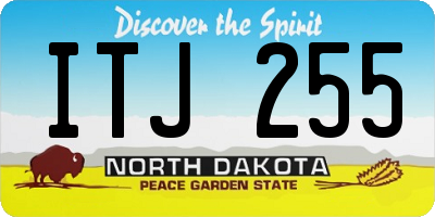 ND license plate ITJ255