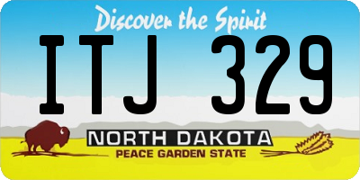 ND license plate ITJ329