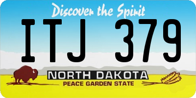 ND license plate ITJ379