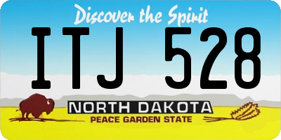 ND license plate ITJ528