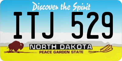 ND license plate ITJ529