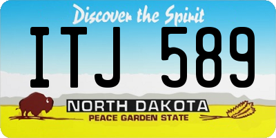 ND license plate ITJ589