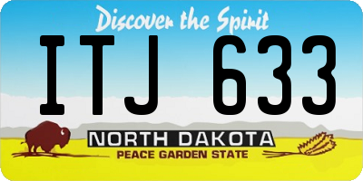 ND license plate ITJ633