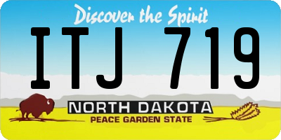 ND license plate ITJ719