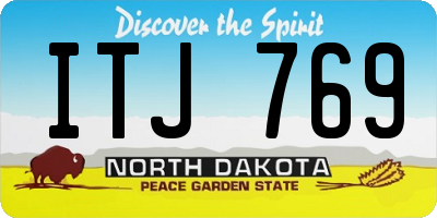 ND license plate ITJ769