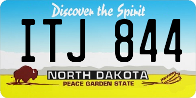 ND license plate ITJ844