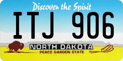 ND license plate ITJ906